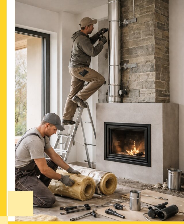 Монтаж дымоходов для каминов в Краснокамске от 15206 р. ЭриданКнм