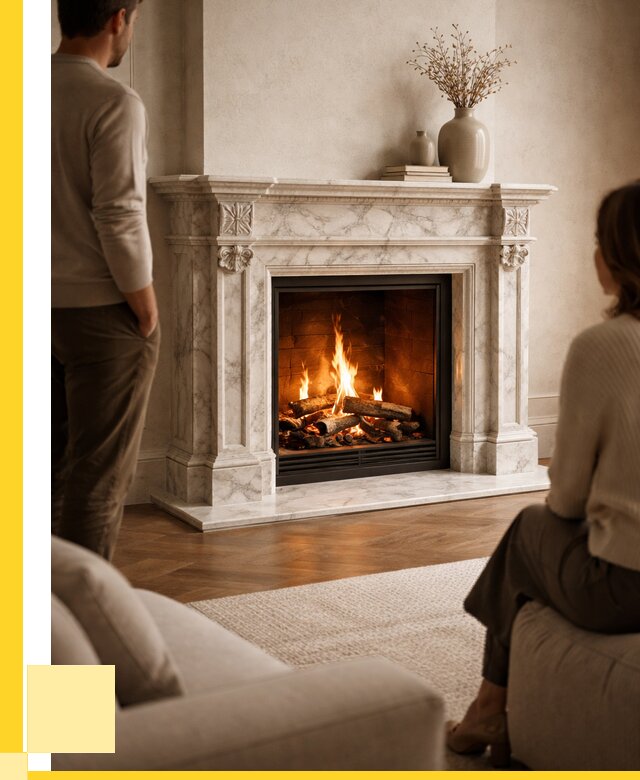 Мраморные камины под ключ в Краснокамске от 253425 р. | ЭриданКнм