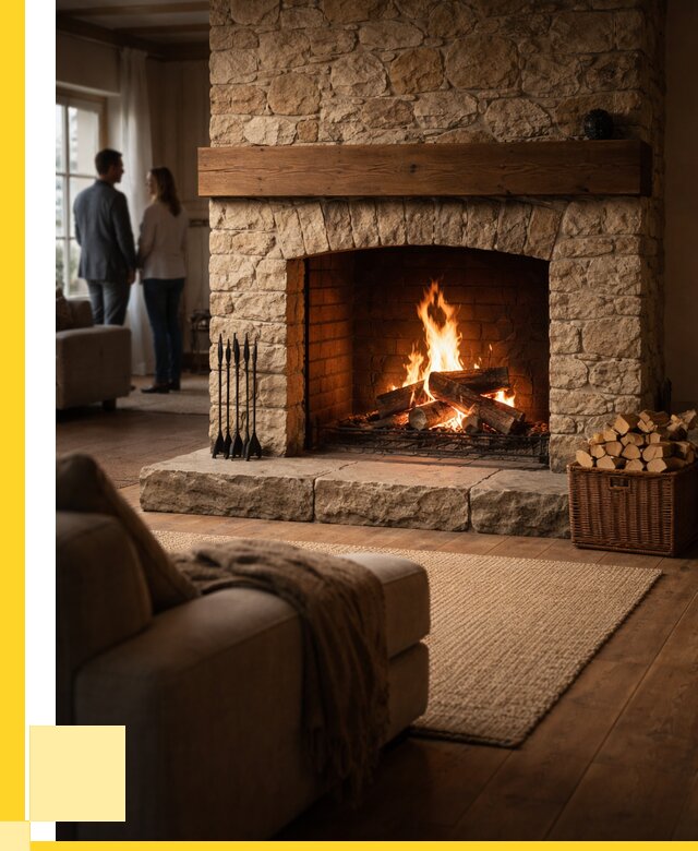 Открытые камины под ключ в Краснокамске от 152055 р. ЭриданКнм