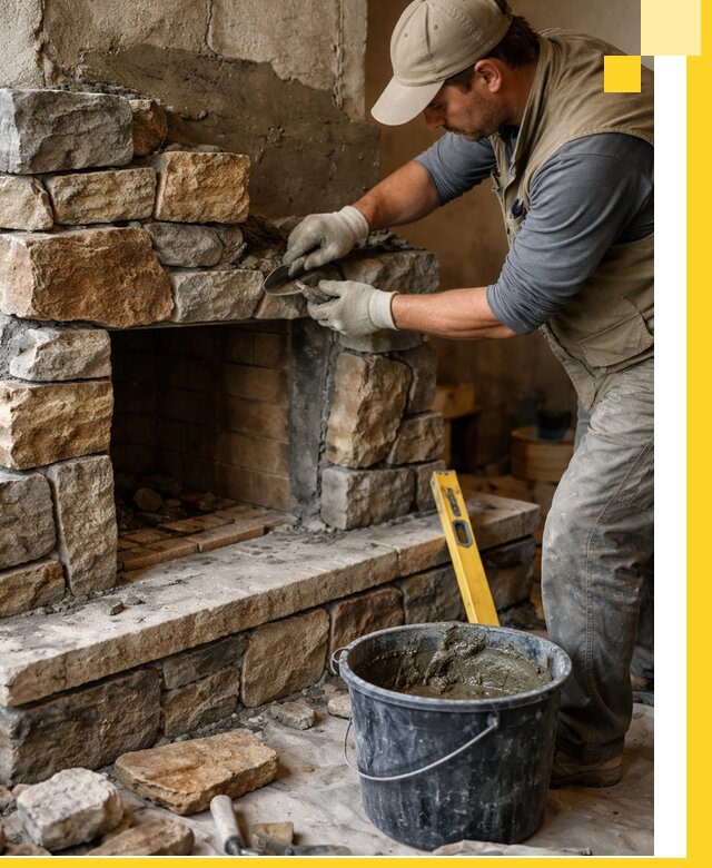 Изготовление и установка каменных каминов под ключ в Краснокамске