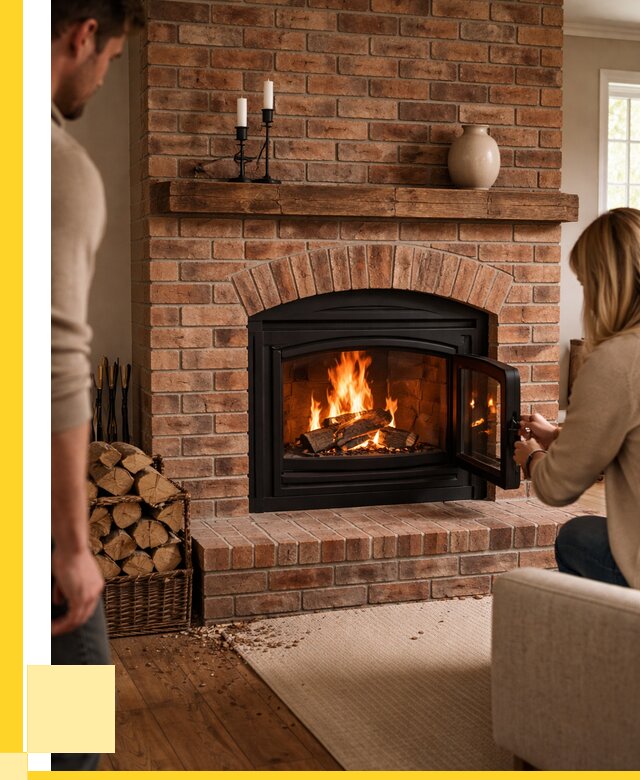 Кирпичные камины под ключ в Краснокамске от 152055 р. | ЭриданКнм