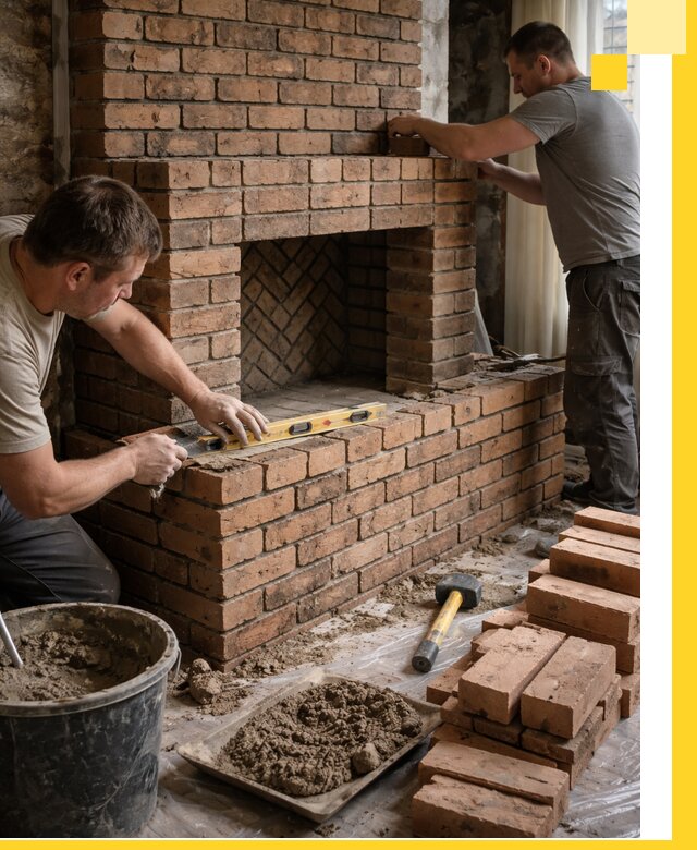 Изготовление и установка кирпичных каминов в Краснокамске