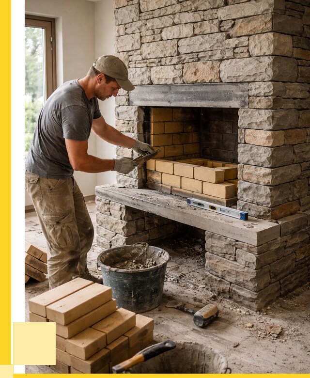 Кладка каминов и камина в Краснокамске от 25343 р. ЭриданКнм