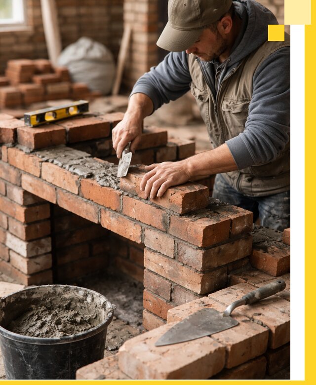 Кладка каминов под ключ в Краснокамске профессиональная отделка и монтаж