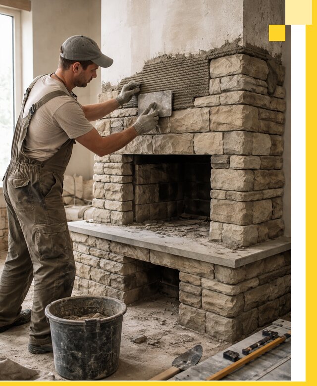 Строительство каминов под ключ в Краснокамске от проектирования до монтажа