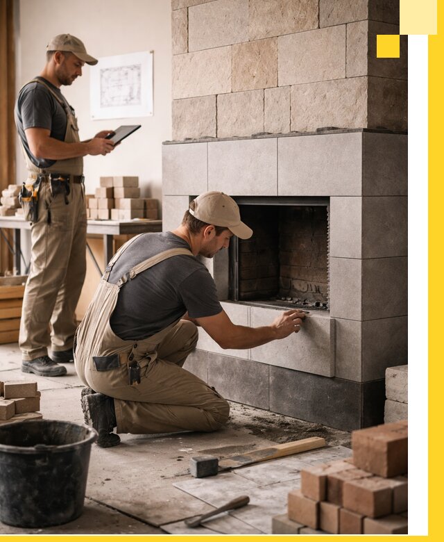 Индивидуальные проекты каминов и каминных систем в Краснокамске