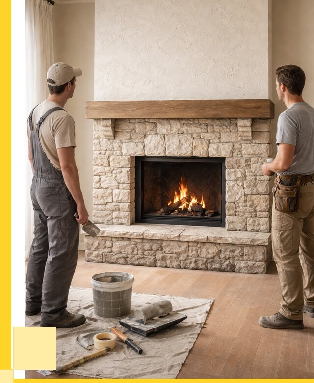 Отделка каминов в Краснокамске от 6589 р. под ключ | ЭриданКнм