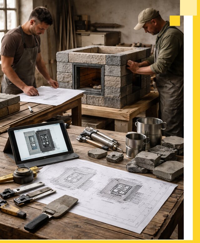 Разработка проектов печей с согласованием и монтажом в Краснокамске