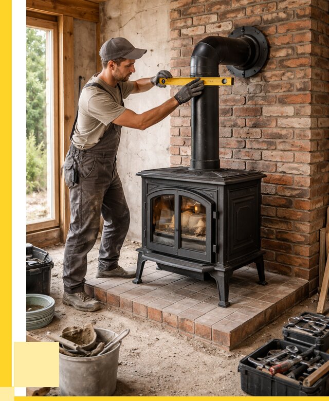 Монтаж печей установка банной печи в Краснокамске от 15206 р. | ЭриданКнм