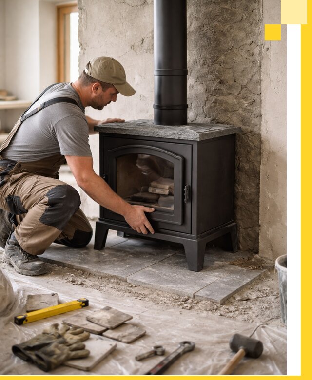 Профессиональный монтаж печей и каминов в Краснокамске под ключ