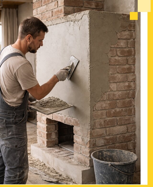 Отделка печей и облицовка каминов в Краснокамске под ключ