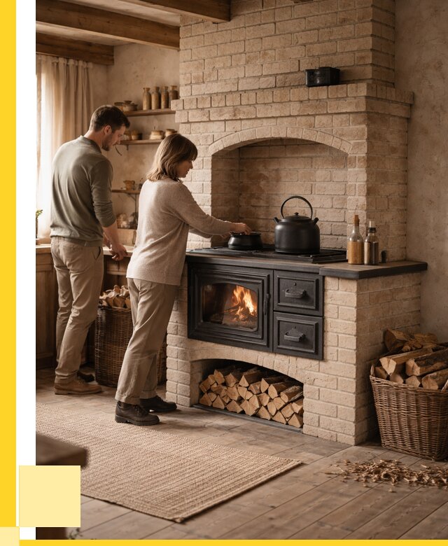 Печи с плитой в Краснокамске от 45617 р. | ЭриданКнм — кирпичная печь