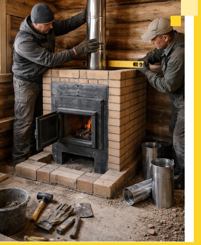 Проектирование, изготовление и установка банных печей в Краснокамске