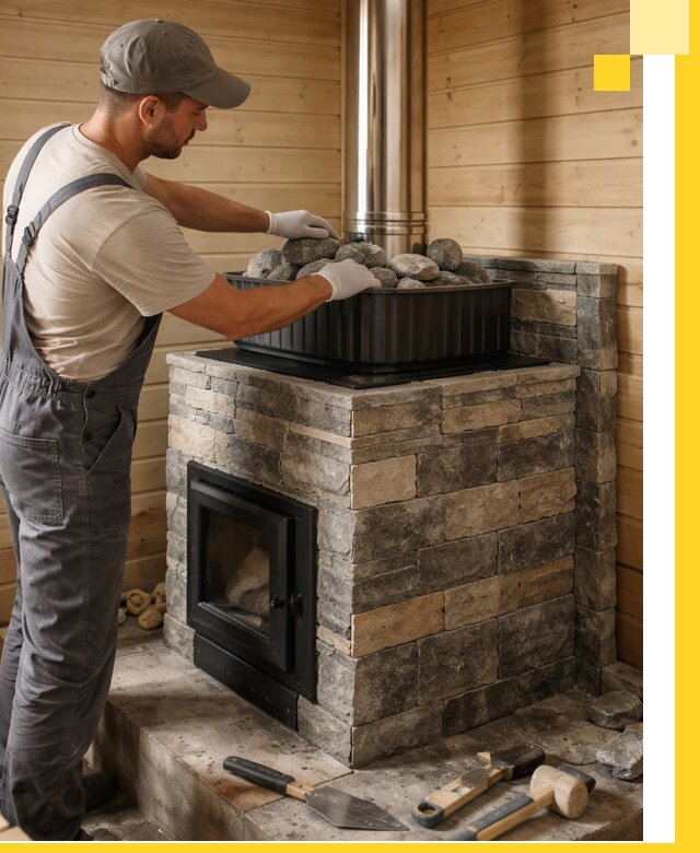 Печи для парной в Краснокамске, производство, монтаж и обслуживание