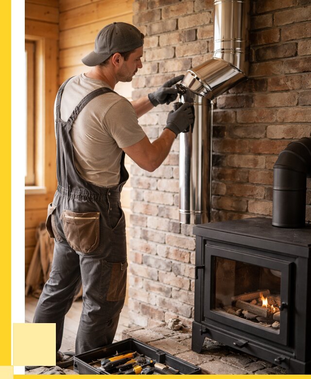Монтаж дымоходов для печей в Краснокамске от 7603 р. | ЭриданКнм