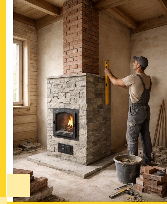 Печи и дымоходы под ключ в Краснокамске от 45617 р., ЭриданКнм