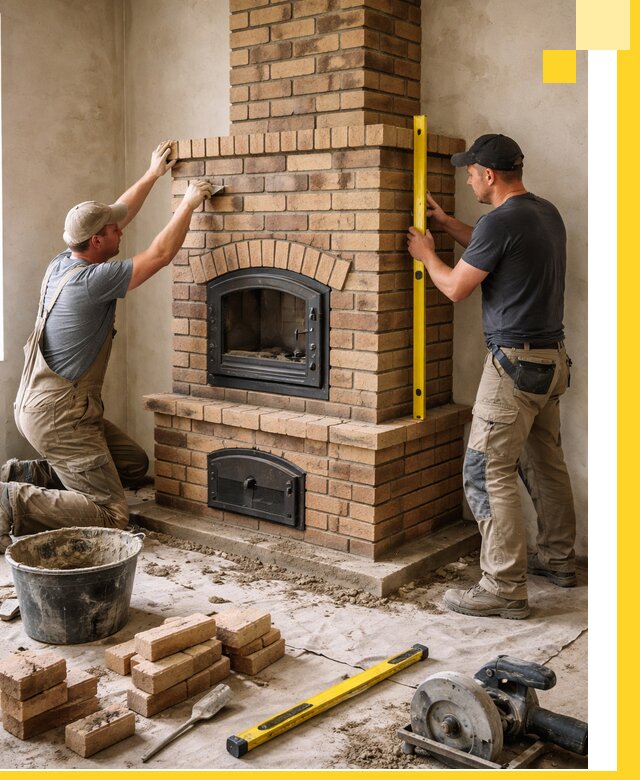 Продажа и установка печей и каминов для дома под ключ в Краснокамске