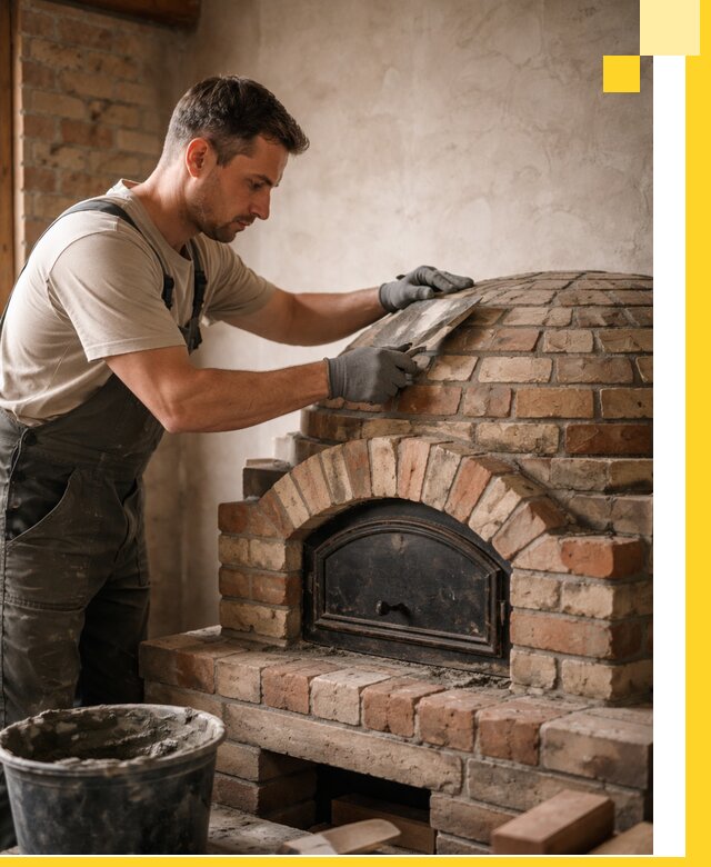 Изготовление и монтаж помпейских печей на заказ в Краснокамске