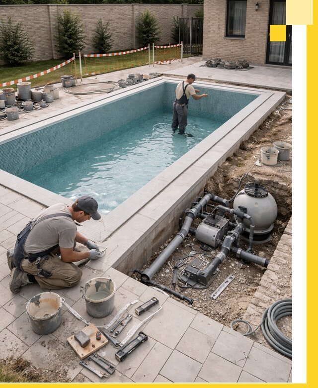 Строительство бассейнов под ключ в Краснокамске: проекты и монтаж