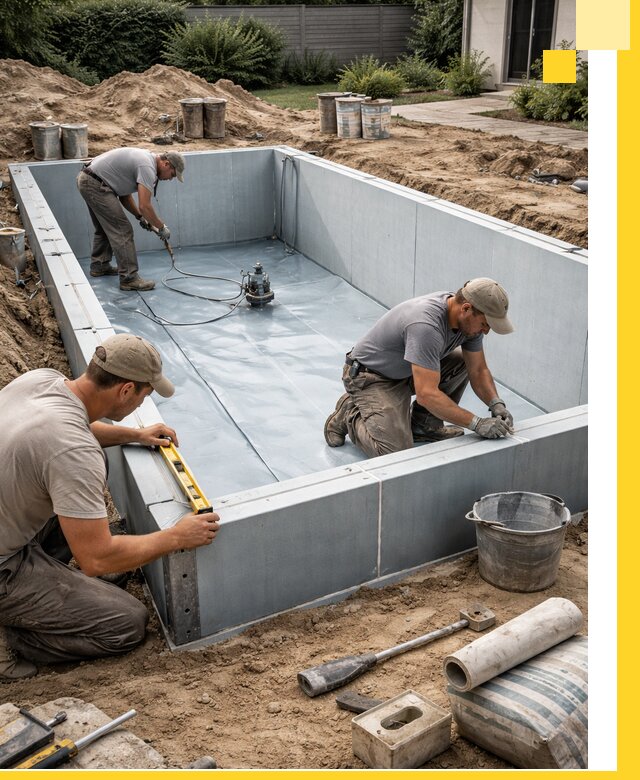 Профессиональный монтаж бассейнов под ключ в Краснокамске с гарантией