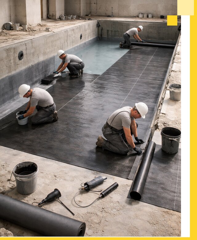 Профессиональная гидроизоляция бассейнов и чаш в Краснокамске под ключ