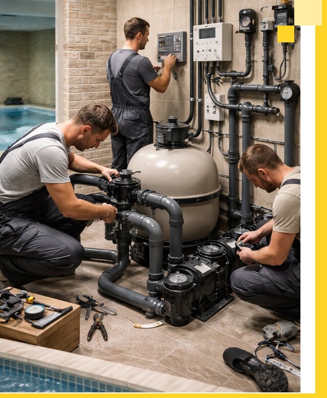 Комплексное оборудование для бассейнов под ключ в Краснокамске