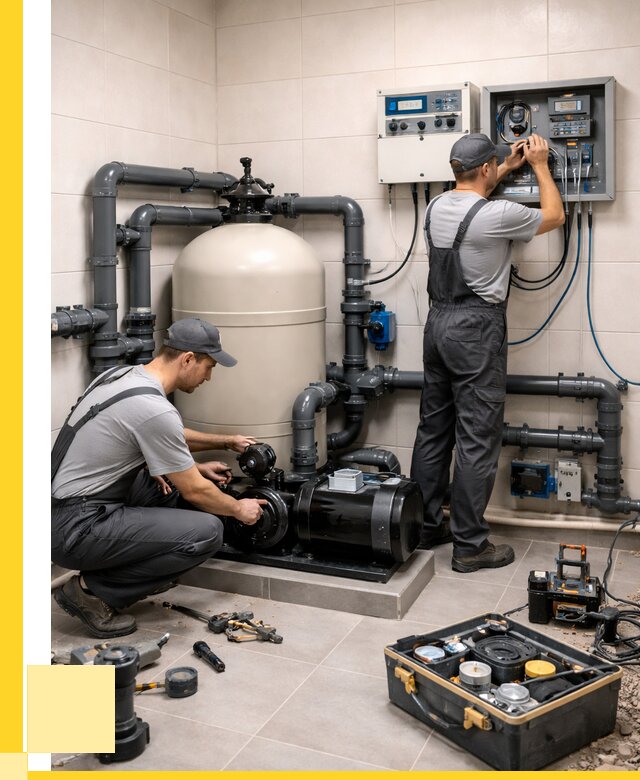 Монтаж оборудования для бассейнов в Краснокамске от 40548 р. | ЭриданКнм