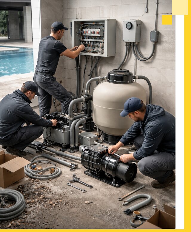 Профессиональный монтаж оборудования для бассейнов в Краснокамске