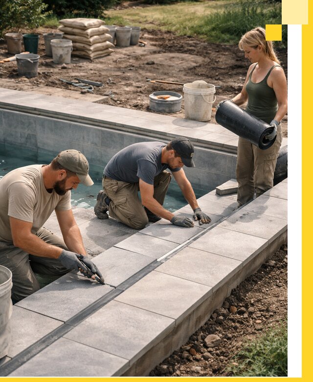 Строительство и монтаж уличных бассейнов под ключ в Краснокамске