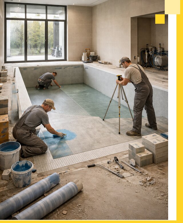 Проект и строительство закрытых бассейнов в Краснокамске под ключ