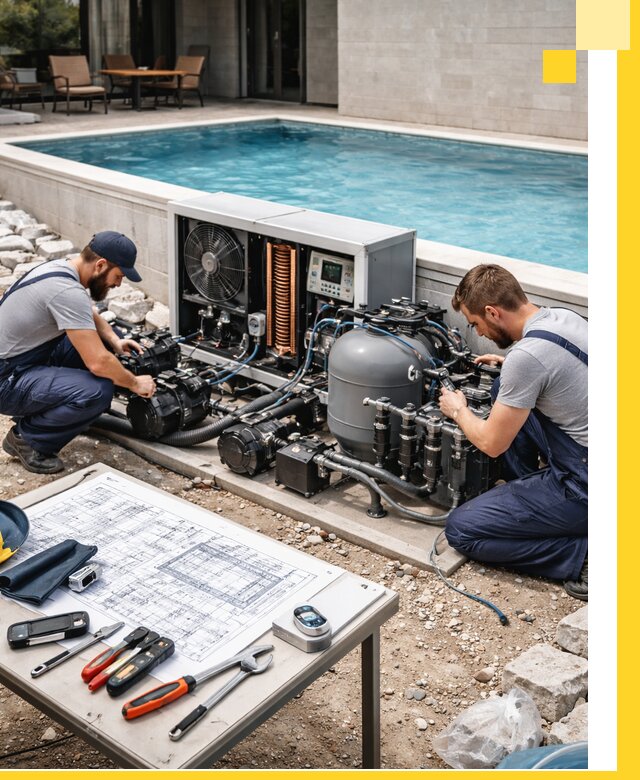 Проектирование и монтаж бассейнов с подогревом в Краснокамске