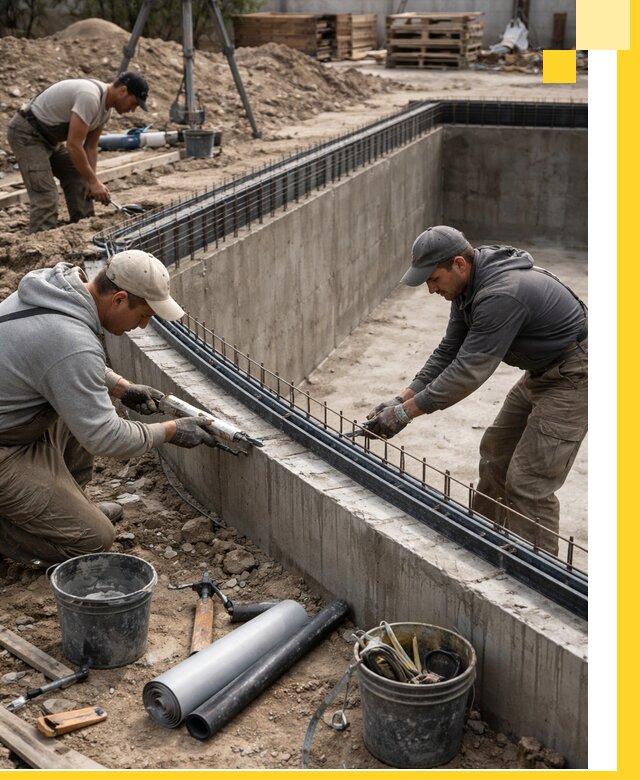 Качественный монтаж чаши бассейна в Краснокамске под ключ с гарантией