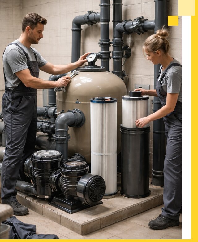 Фильтры и системы фильтрации для бассейнов в Краснокамске