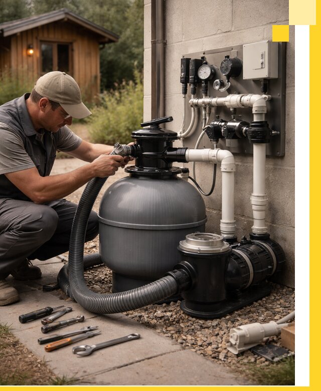 Продажа и монтаж фильтров и насосов для бассейнов в Краснокамске