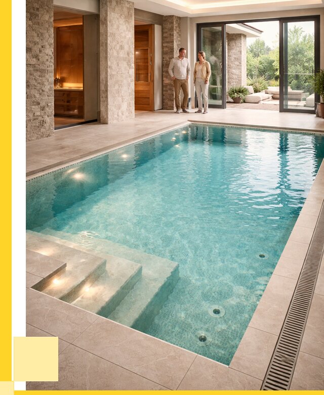 Бассейн во дворе в Краснокамске: проект, отделка от 1216440 р. | ЭриданКнм