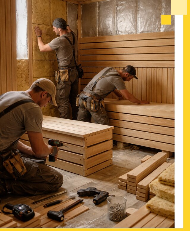 Профессиональное строительство саун под ключ в Краснокамске