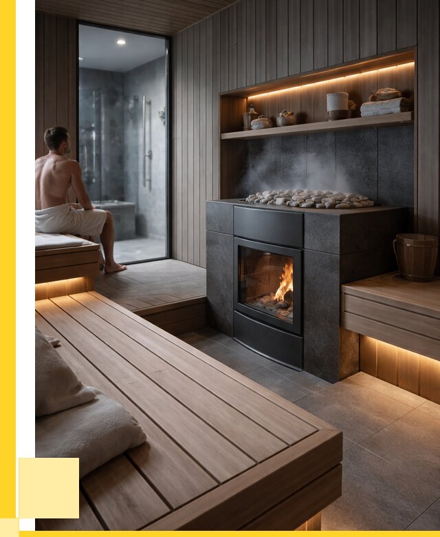Проект сауны в частном доме в Краснокамске от 35480 р. | ЭриданКнм