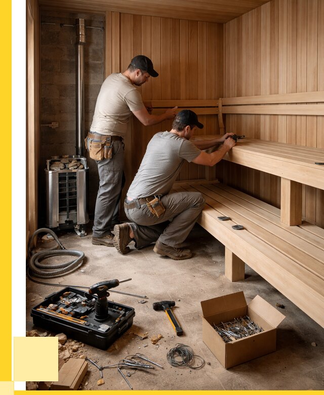 Монтаж саун под ключ в Краснокамске от 121644 р. | ЭриданКнм