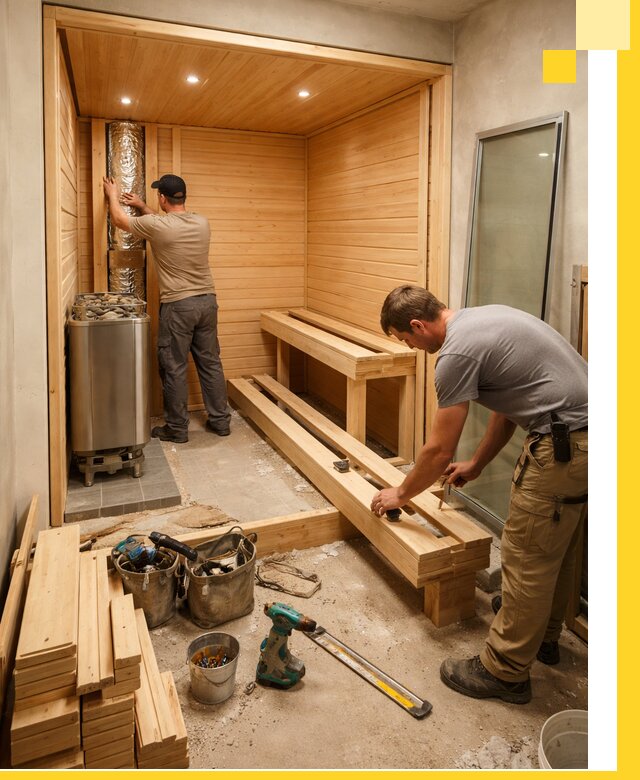 Проектирование и установка домашних саун под ключ в Краснокамске