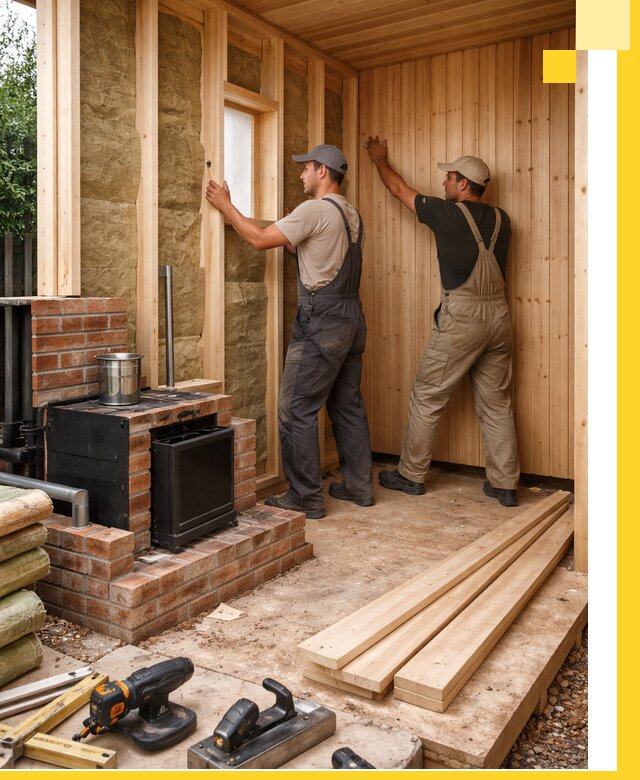 Строительство и установка дачных саун под ключ в Краснокамске