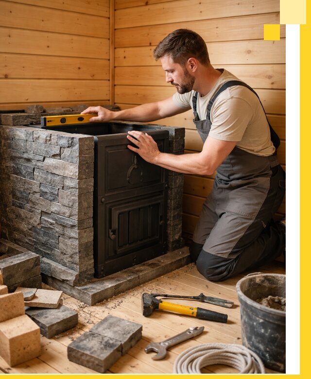 Производство и установка печей для саун под ключ в Краснокамске