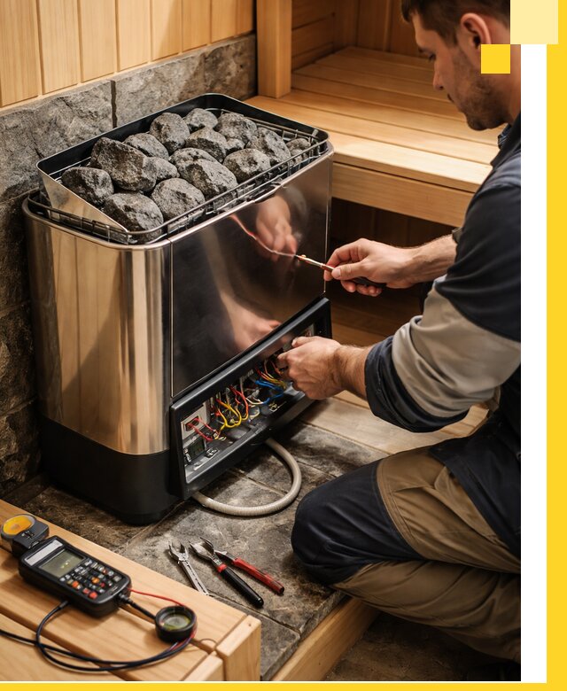 Продажа и установка электрокаменок для саун в Краснокамске