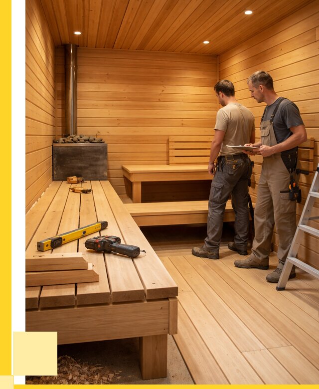 Отделка бань и саун в Краснокамске по цене от 4562 р. | ЭриданКнм