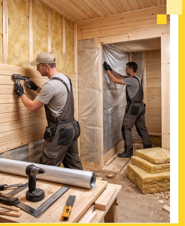 Бани под ключ в Краснокамске с проектом и полным монтажом