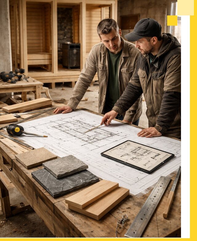 Проекты бань под ключ и планы строительства в Краснокамске