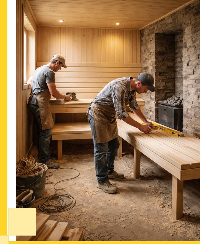 Отделка бани в Краснокамске: внутренняя отделка от 3041 р. | ЭриданКнм