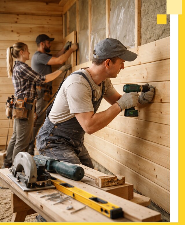 Обшивка бань под ключ в Краснокамске: отделка стен и потолков