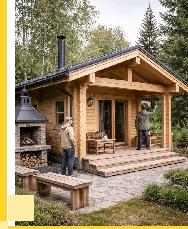 Деревянные бани под ключ в Краснокамске от 456165 р. | ЭриданКнм