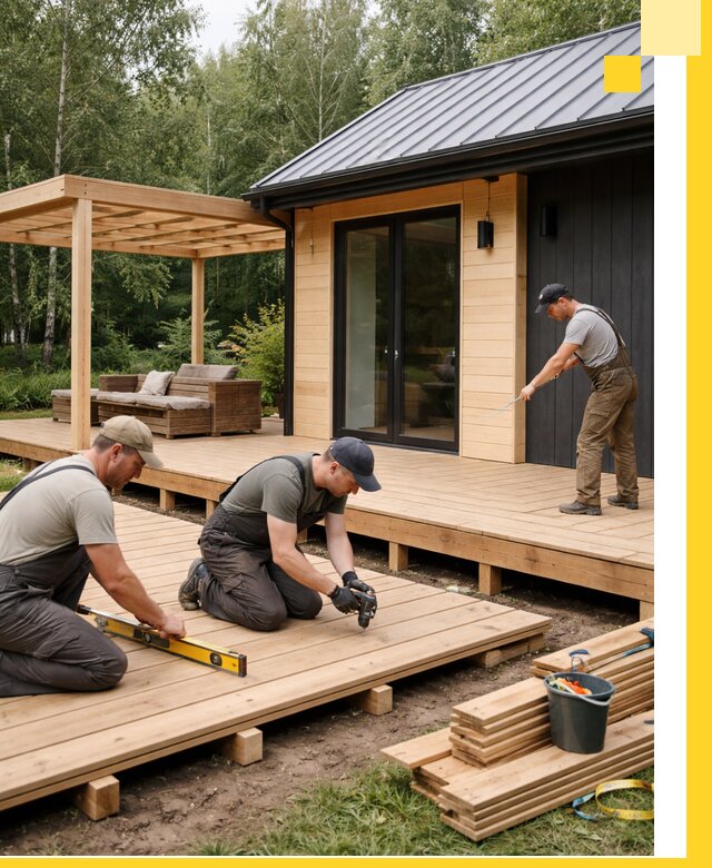 Строительство бань с террасой и бассейном под ключ в Краснокамске