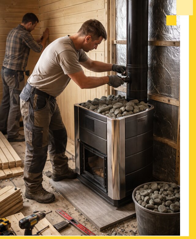 Проектирование и строительство парилок для бани в Краснокамске под ключ